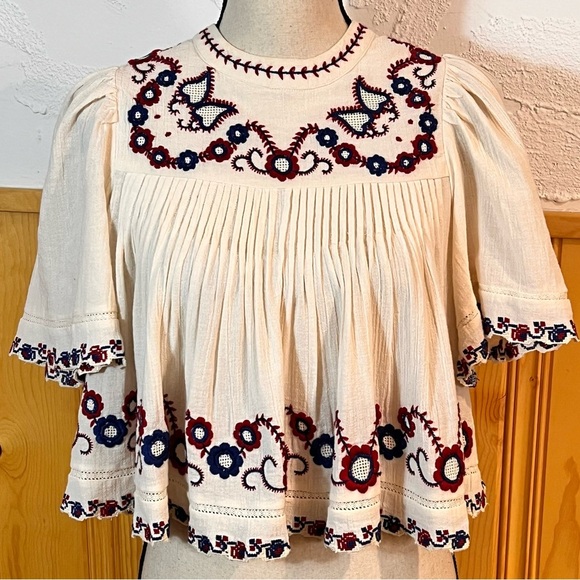 Sea New York Soren Embroidered Top Sz-XS - Picture 2 of 8